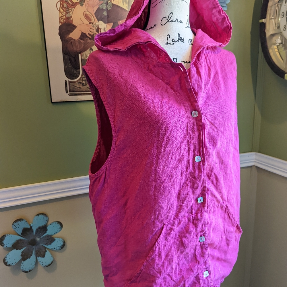 Basement Hoodie linen top - Picture 7 of 10